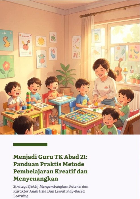 Cover ebook Menjadi Guru TK Abad 21: Panduan Praktis Metode Pembelajaran Kreatif dan Menyenangkan